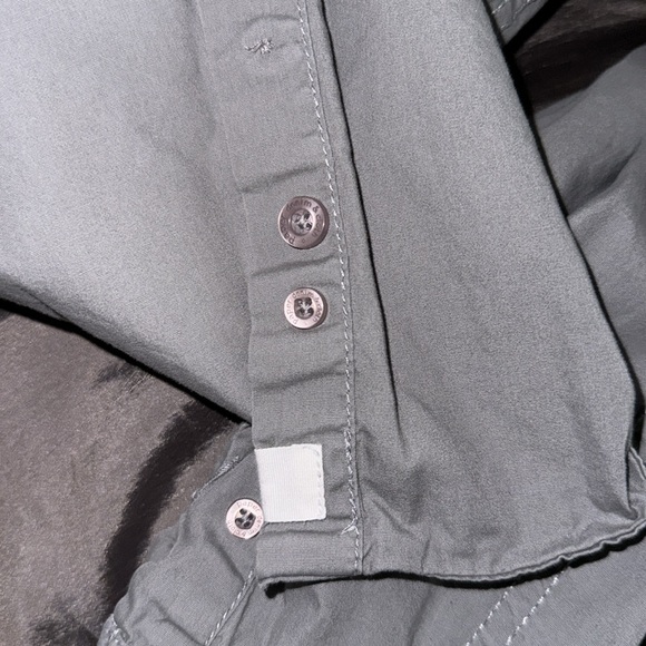 Shirt, Button Down, Green/Gray Color, EUC, Size 14/16 - Picture 6 of 8